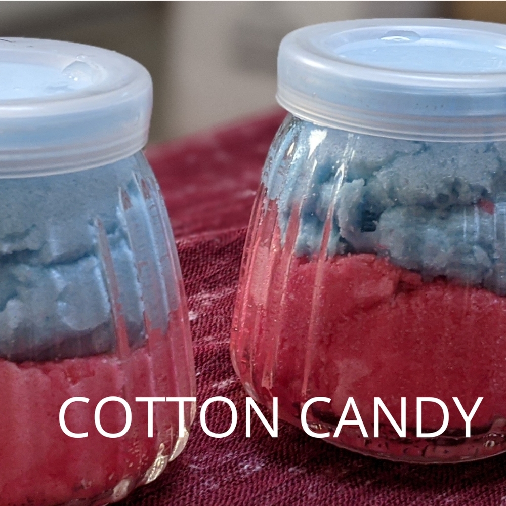 Cotton Candy, Lemon, Oatmeal, Coffee, Honey, Spearmint, & Peppermint Scrubs